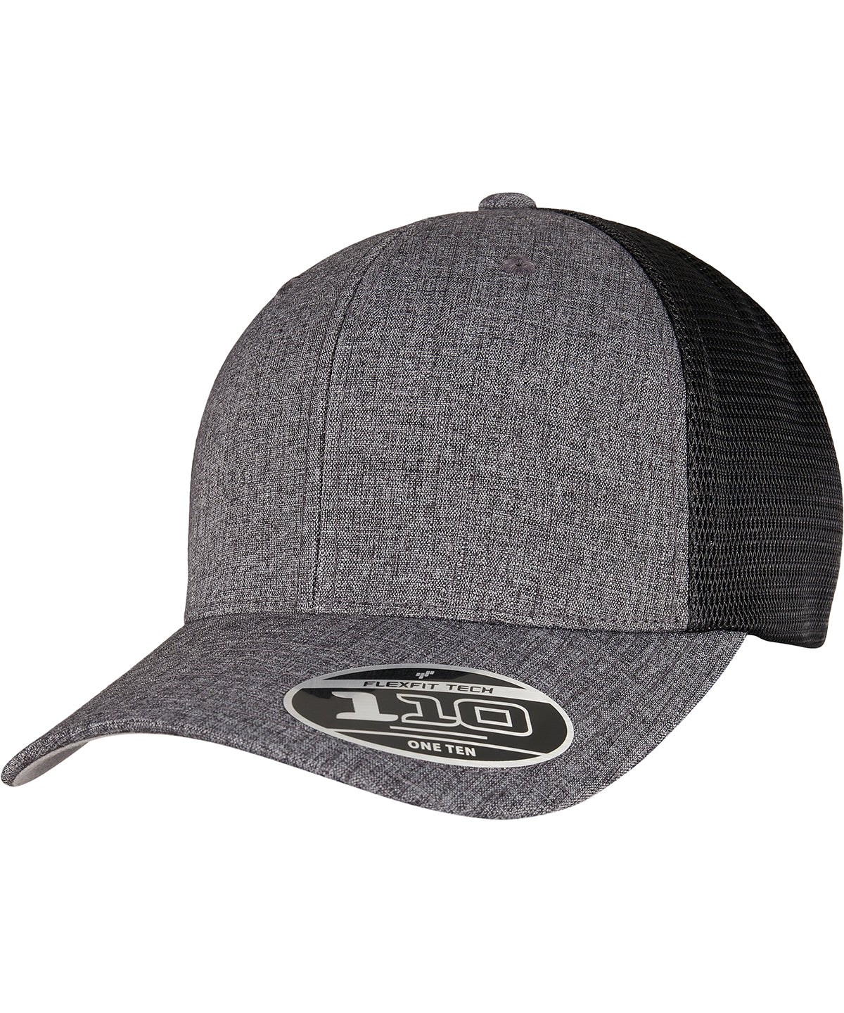 Caps - Tvåfärgad mesh truckerkeps Melange Charcoal Black One size