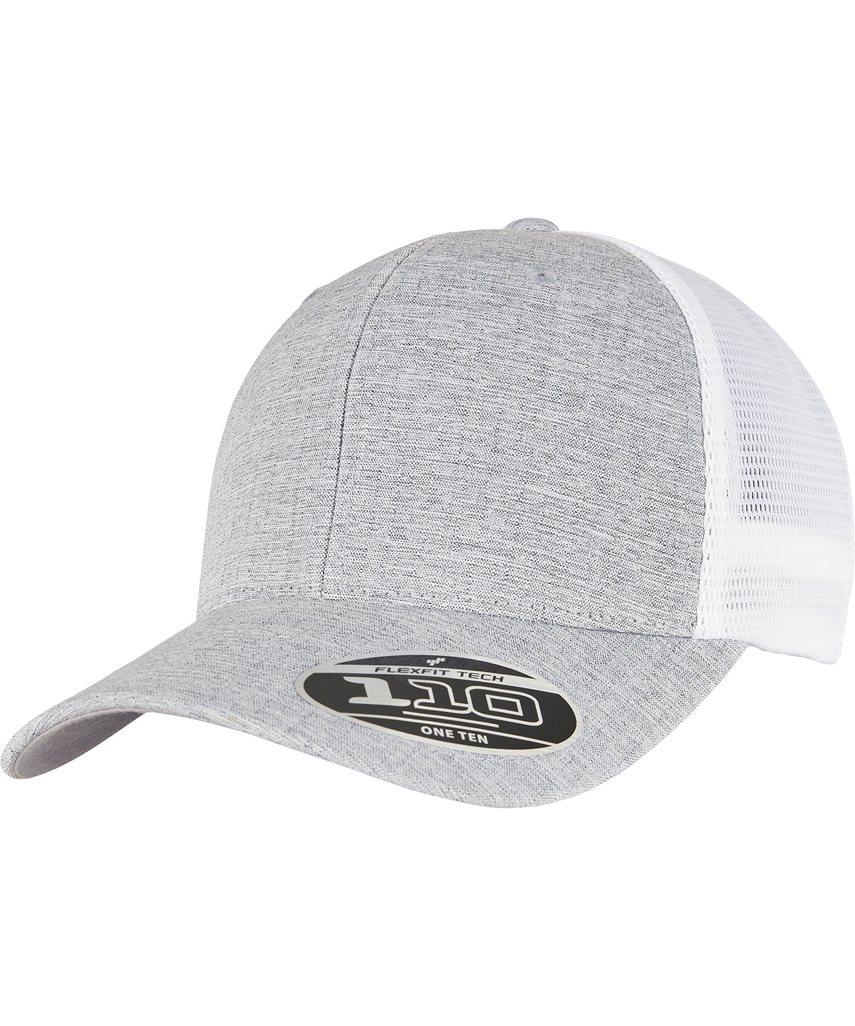 Caps - Tvåfärgad mesh truckerkeps Melange Silver White One size