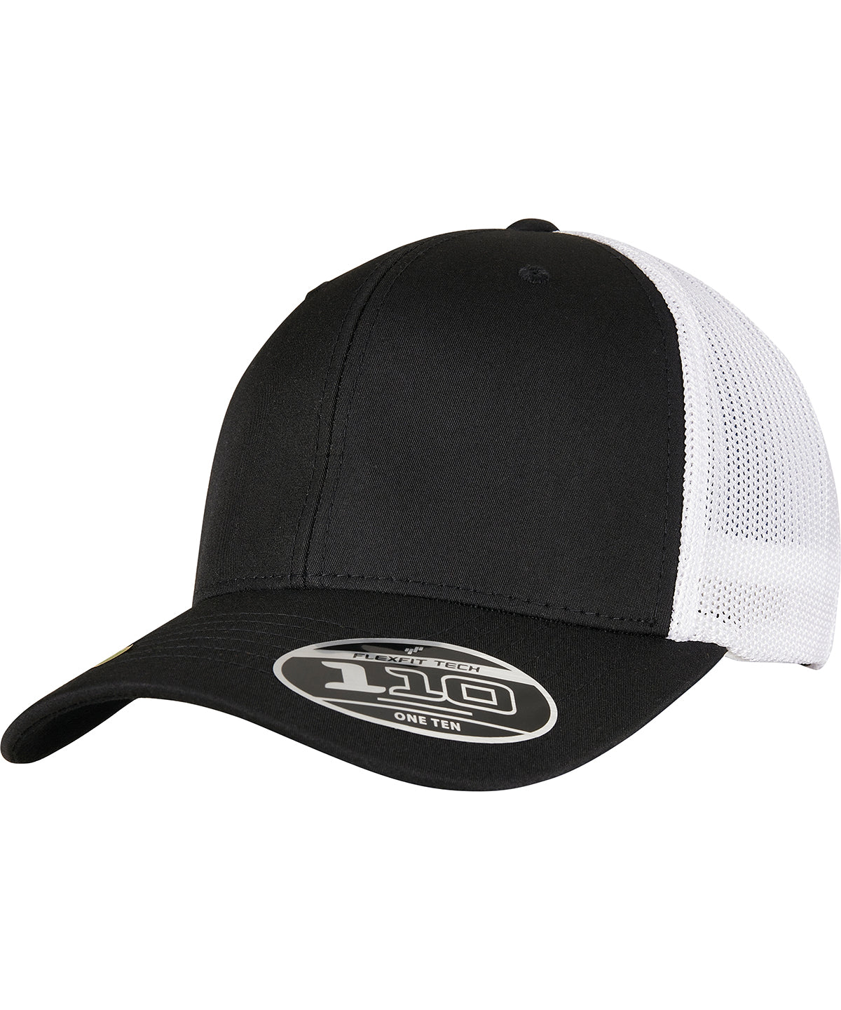 Caps - Flexfit 110 Återvunnen Keps Black White One size