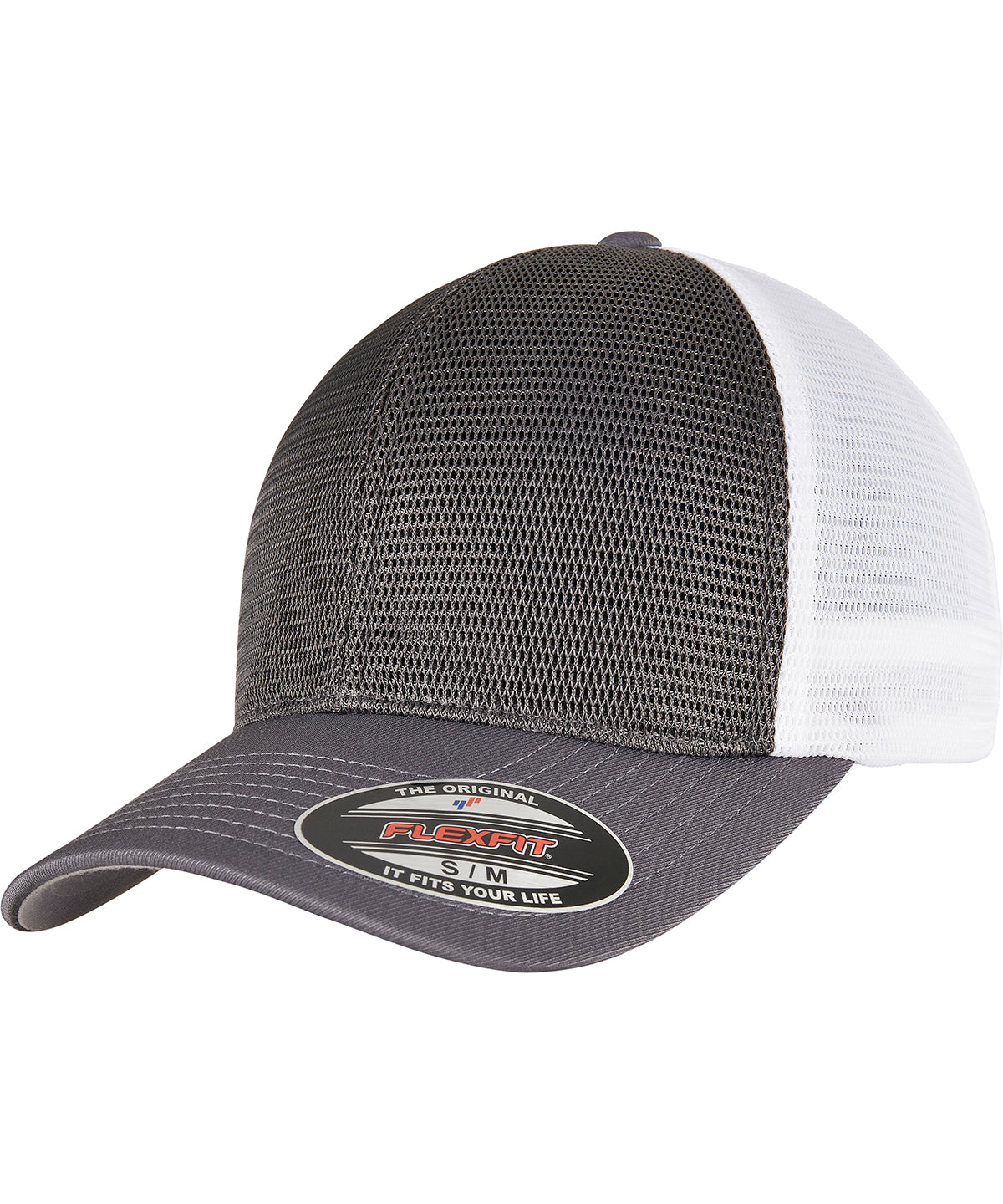 Caps - Flexfit 360 Omnimesh Keps Charcoal White