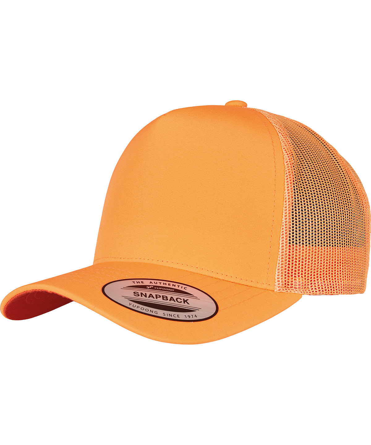 Caps - Retro Trucker Keps Neon Orange One size