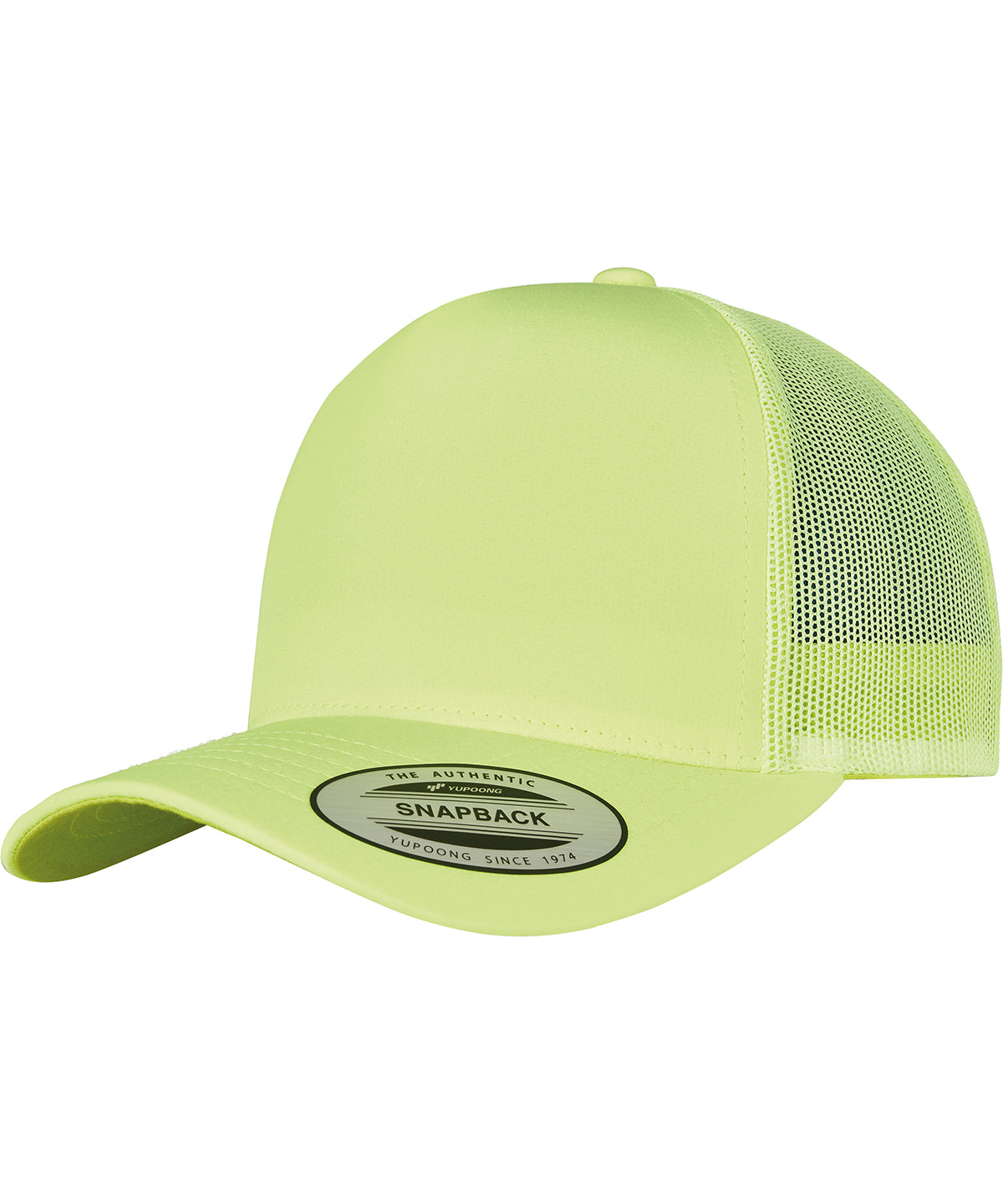 Caps - Retro Trucker Keps Neon Yellow One size