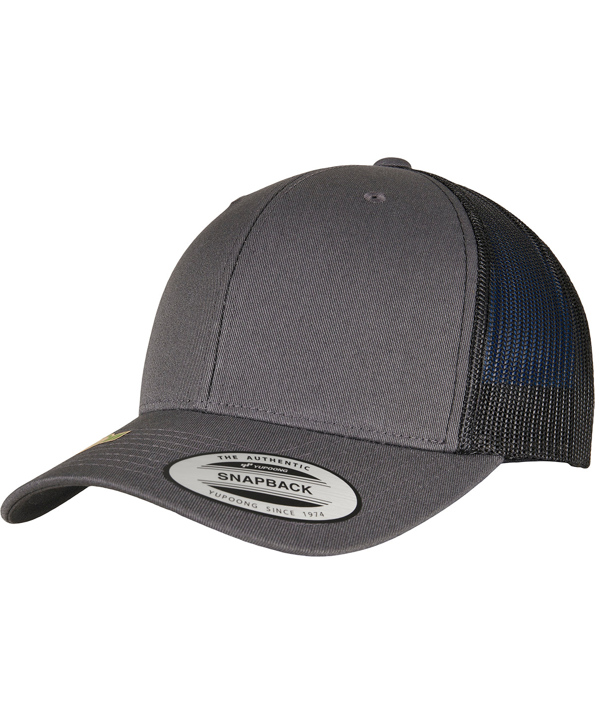 Caps - YP Classics Återvunna Retro Trucker Keps Charcoal Black One size