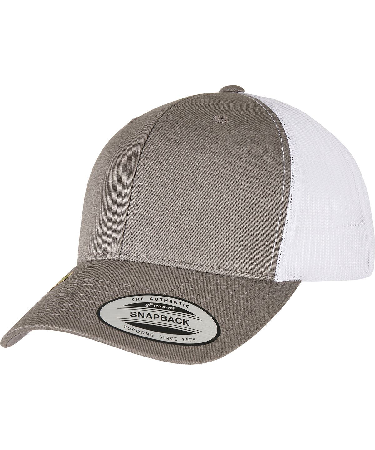 Caps - YP Classics Återvunna Retro Trucker Keps Grey White One size