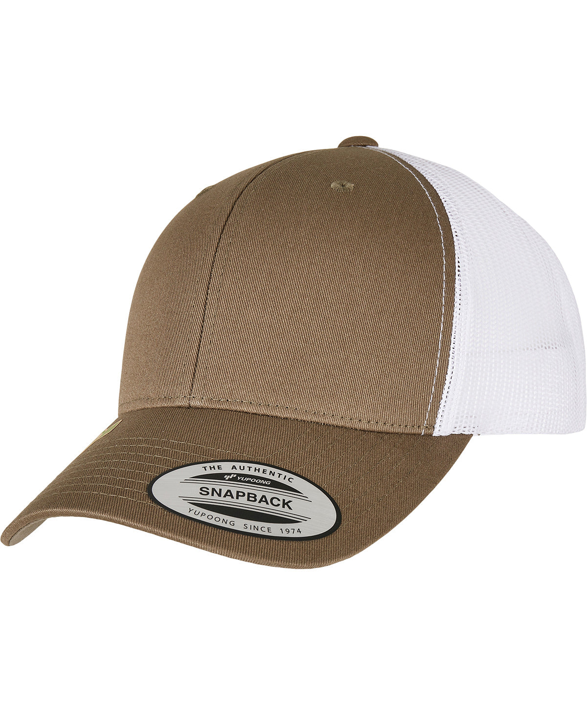 Caps - YP Classics Återvunna Retro Trucker Keps Olive White One size