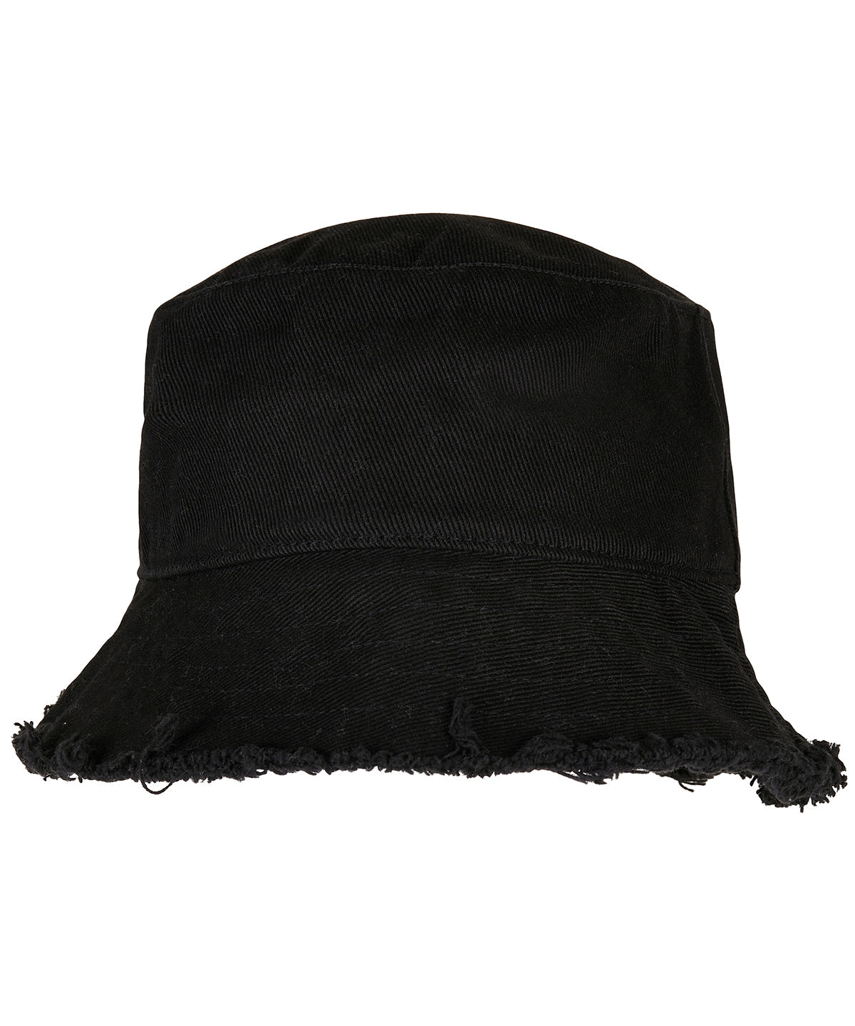 Hats - Öppen kant bucket hat Black One size