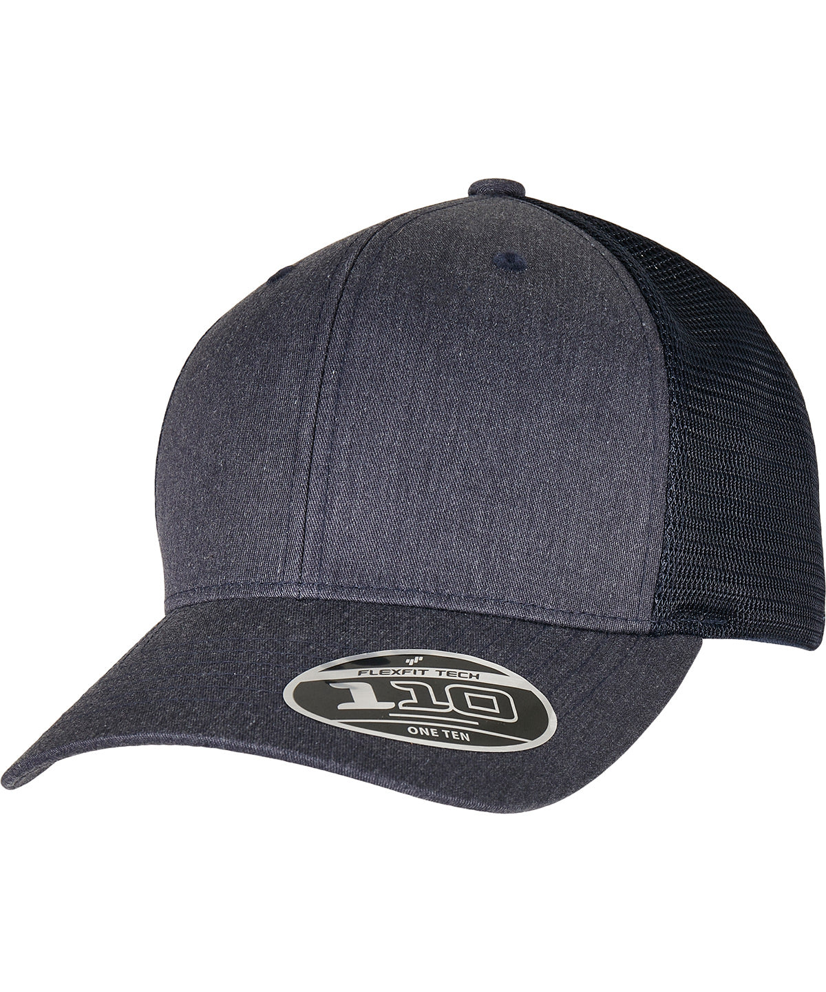 Caps - Flexfit Melange Trucker 110PT Heather Navy One size