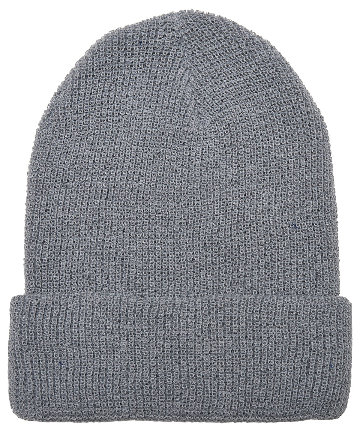 Beanies - Återvunnen garn våffelstickad mössa med unik textur Grey One size