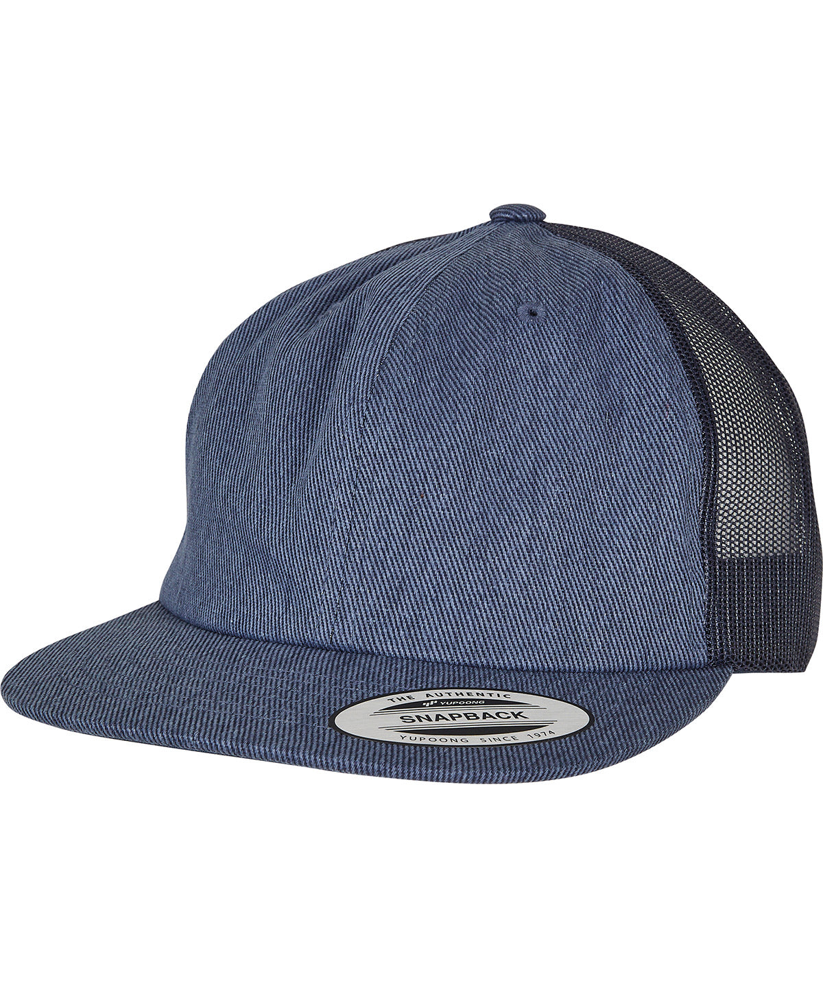 Caps - Denim Trucker Snapback Blue Raw One size