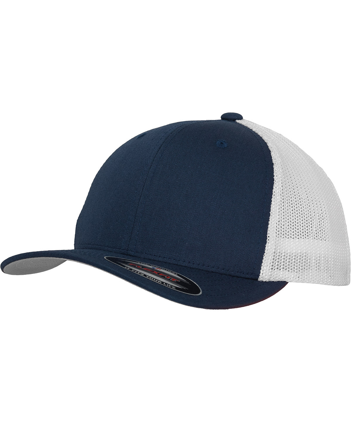 Caps - Flexfit Trucker Mesh Tvåton Navy White One size