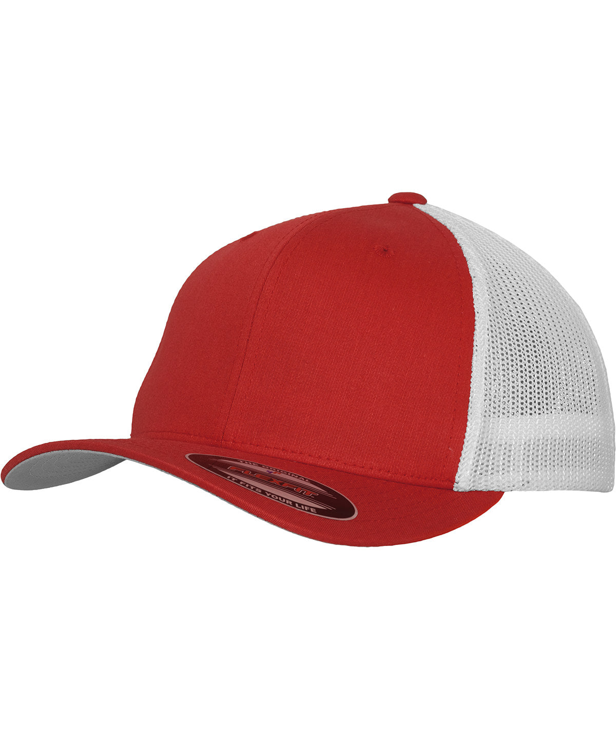 Caps - Flexfit Trucker Mesh Tvåton Red White One size