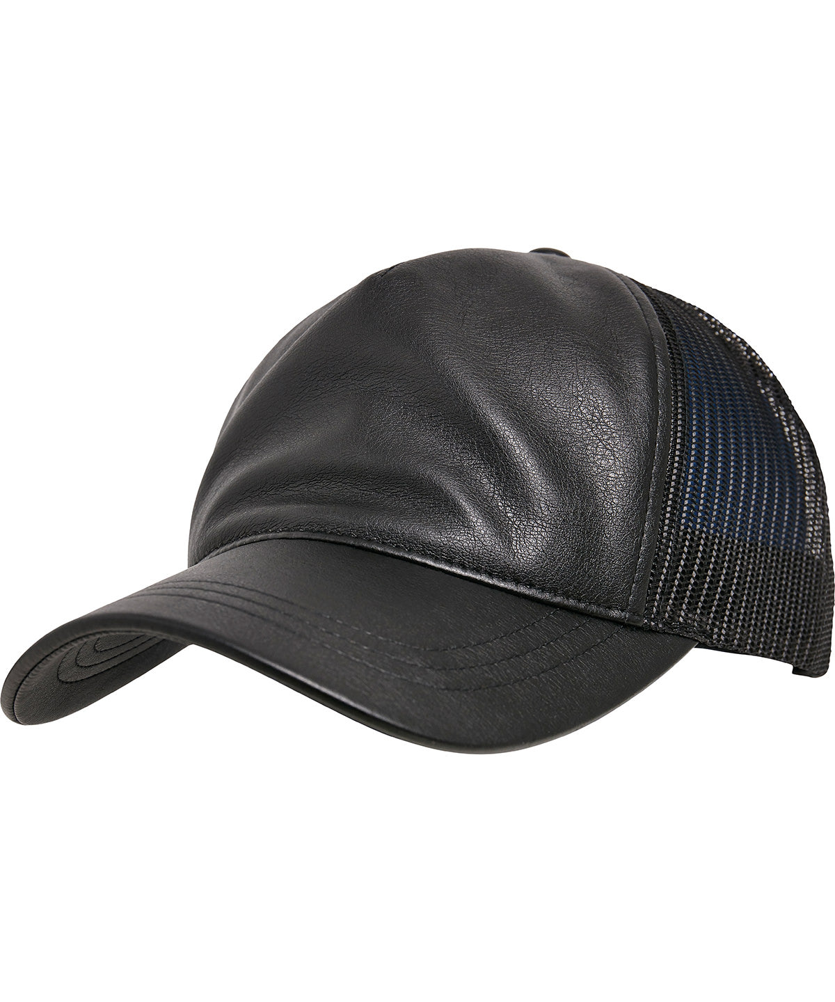 Caps - Syntetisk Läder Trucker Keps med Kryptek-mönster Black Black One size