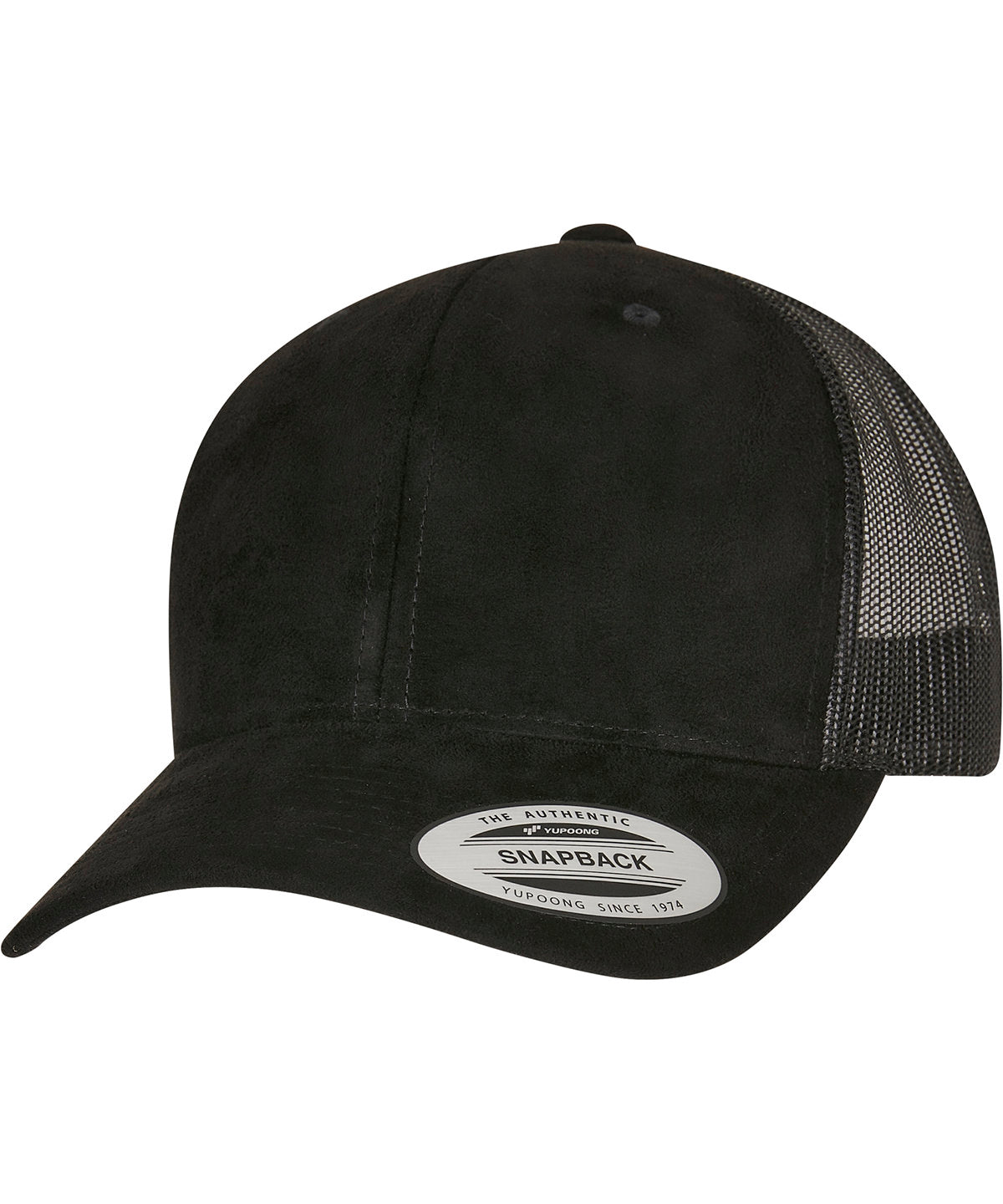 Caps - Imitation Mocka Läder Truckerkeps Black One size