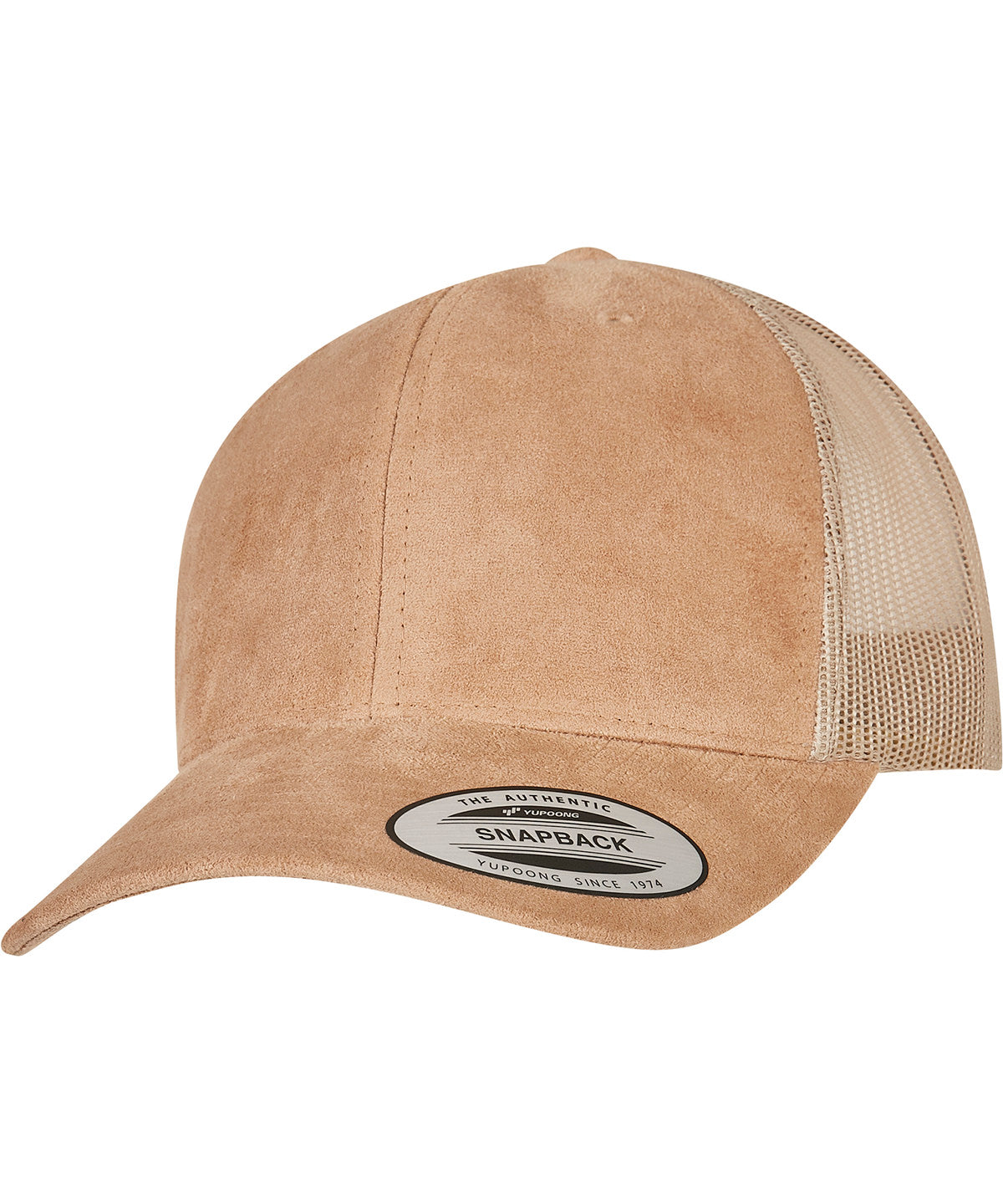 Caps - Imitation Mocka Läder Truckerkeps Khaki One size