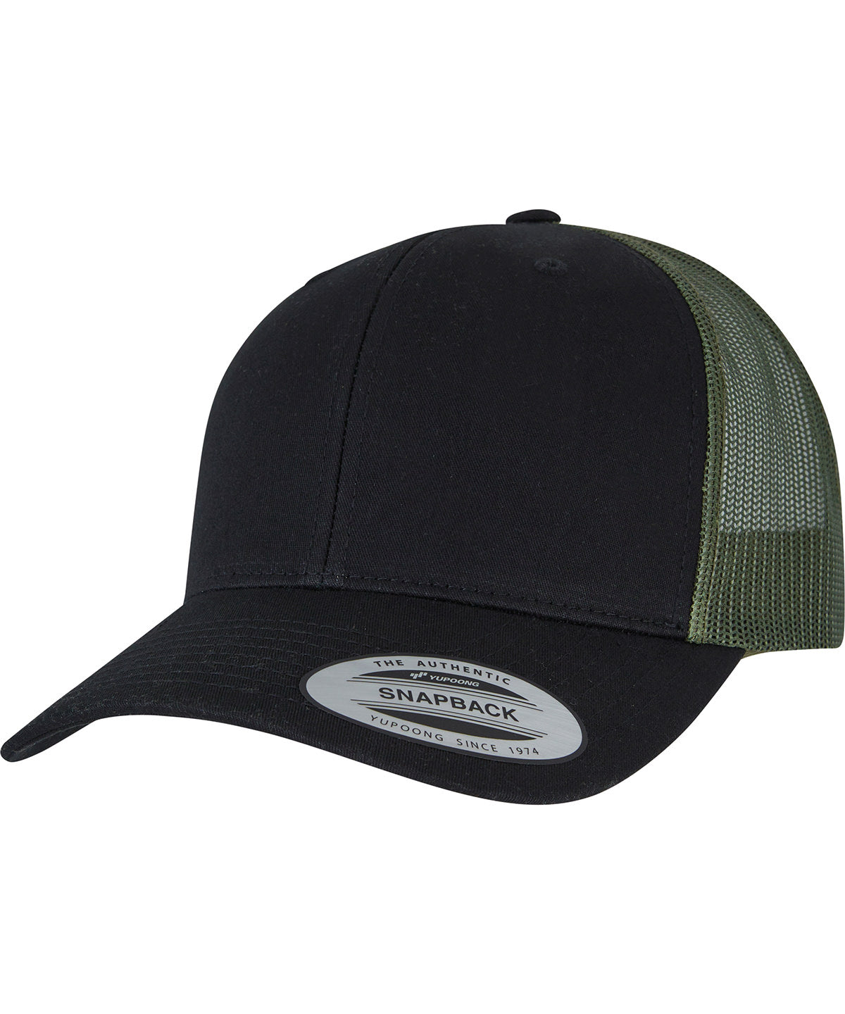 Caps - Retro trucker 2-tone keps Black Loden One Size