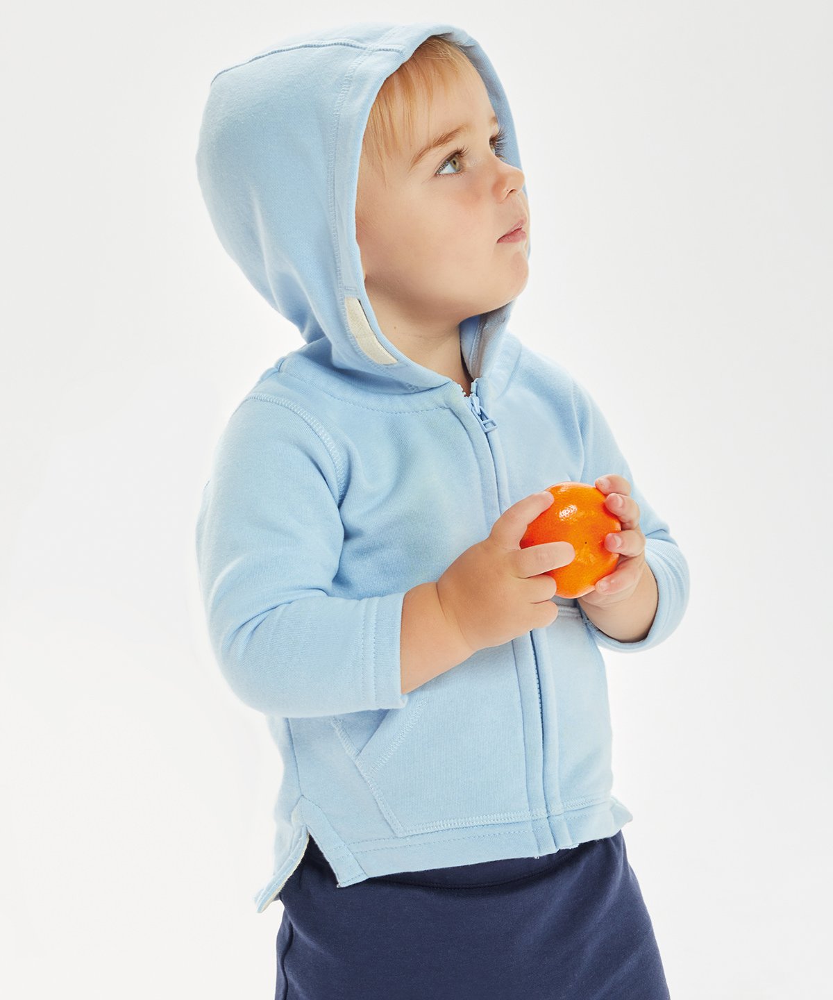 Baby Connector Hoodie genomskinlig sweatshirt med dragkedja (Stsb105)